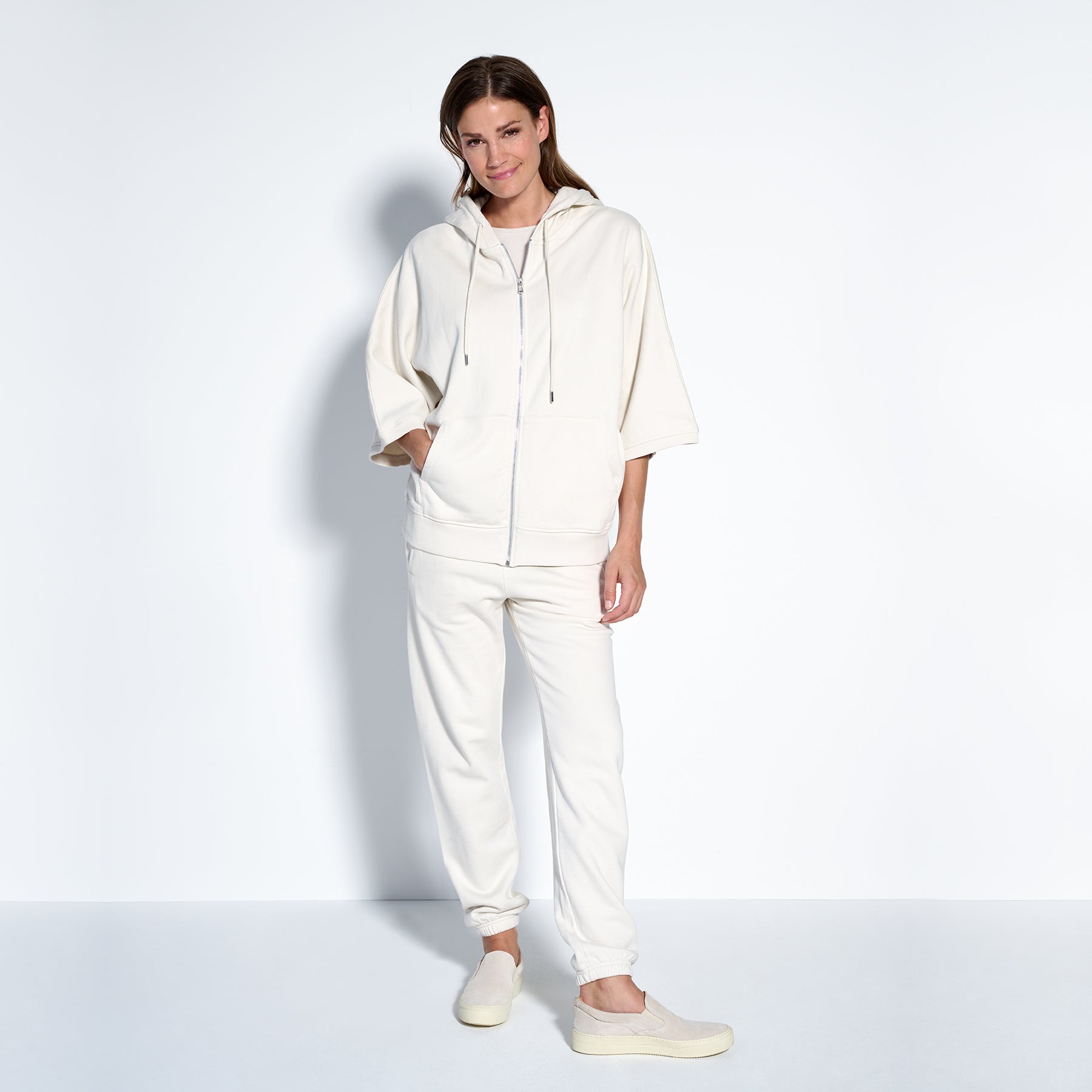 Lanserhof x Juvia CO Fleece Hoodie Cape Zip Women