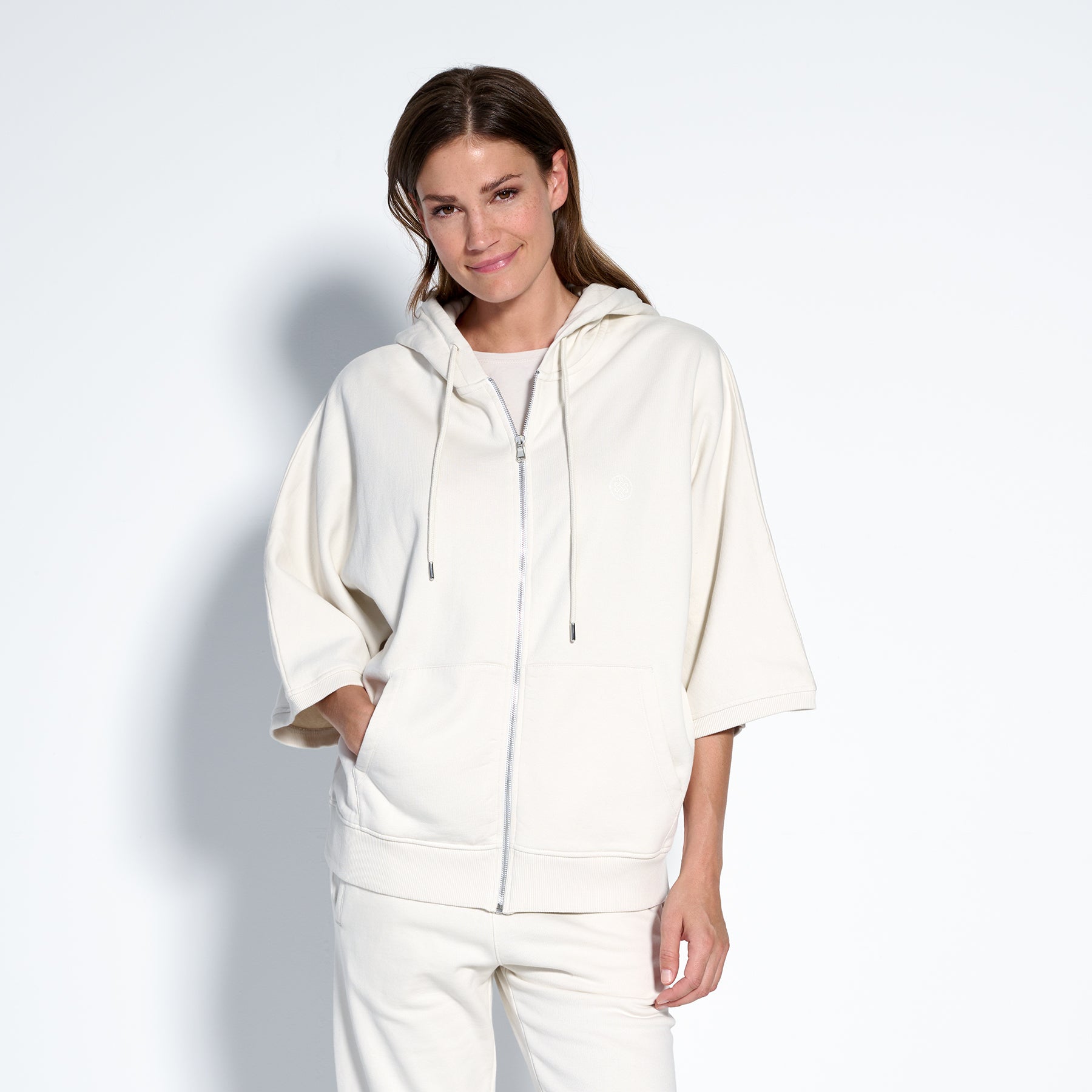 Lanserhof x Juvia CO Fleece Hoodie Cape Zip Women