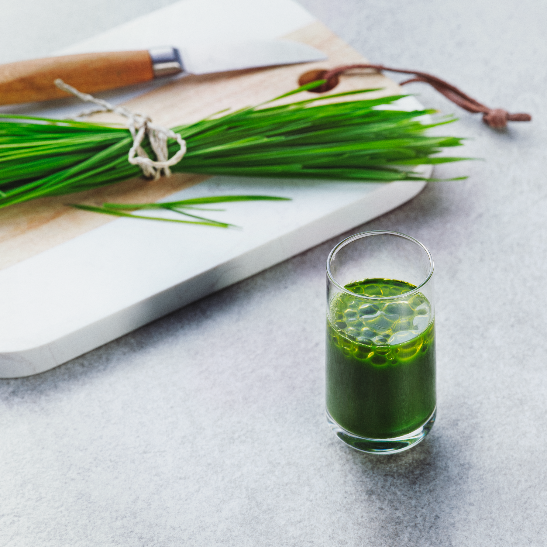 Wheatgrass shot