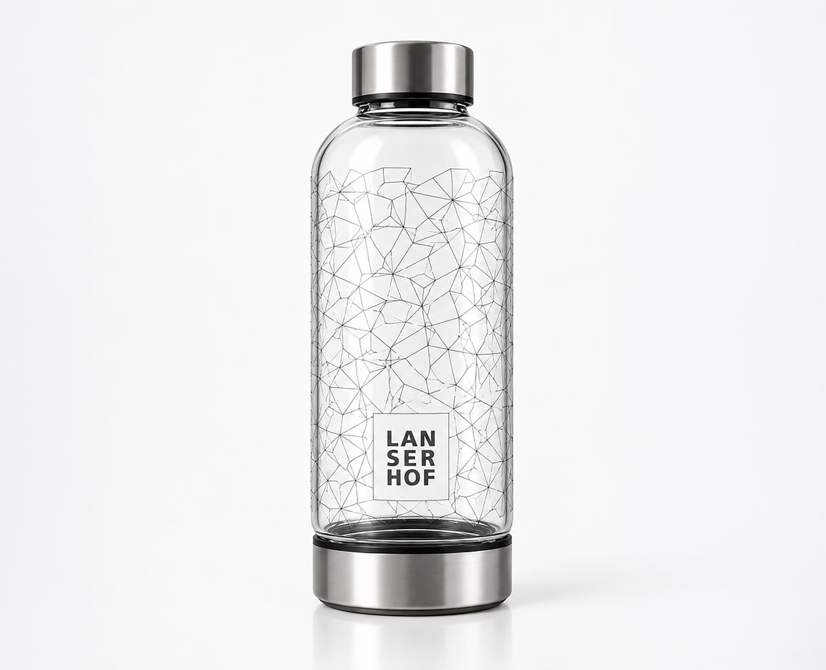 Lanserhof stainless steel shaker with mix ball