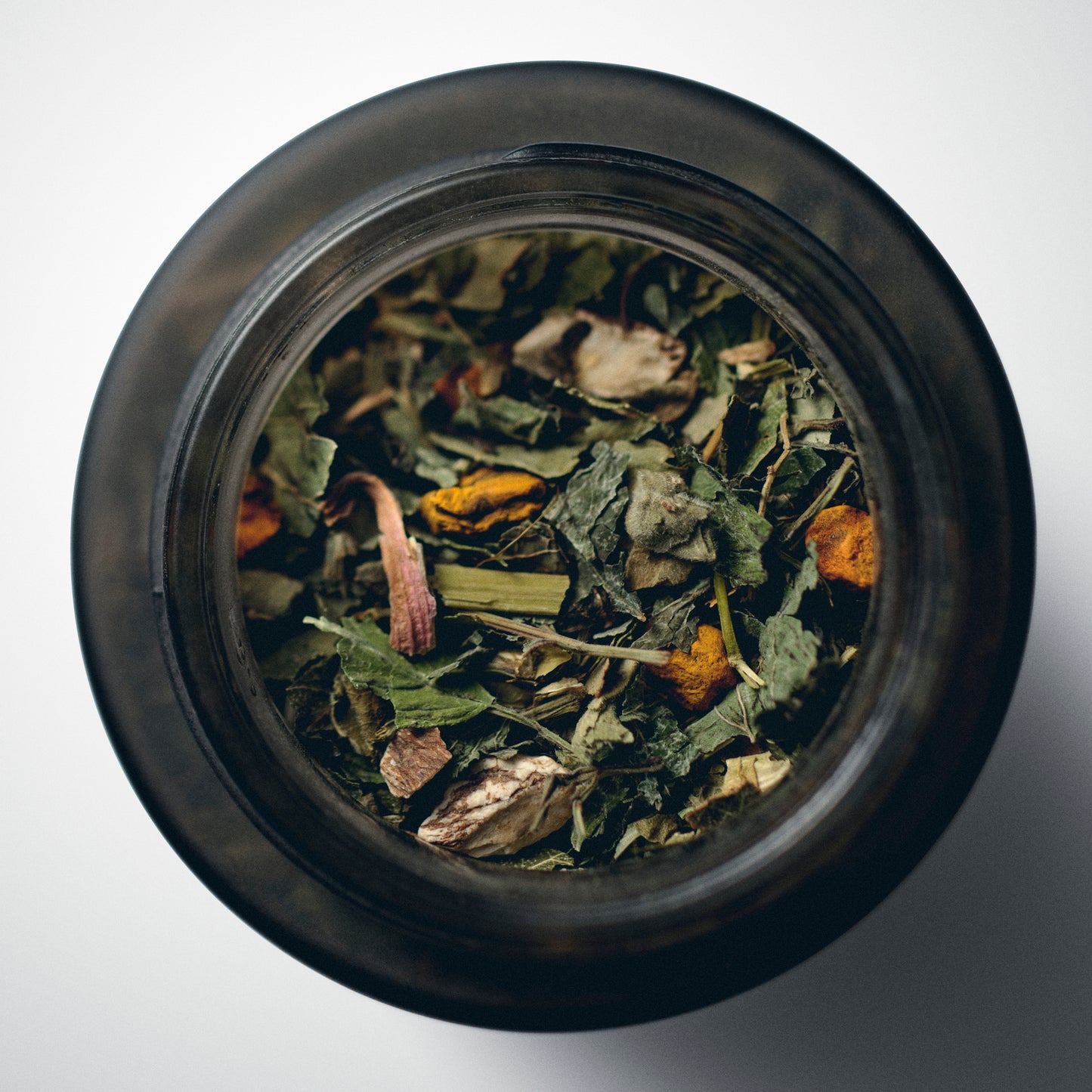 fasting tea in a jar