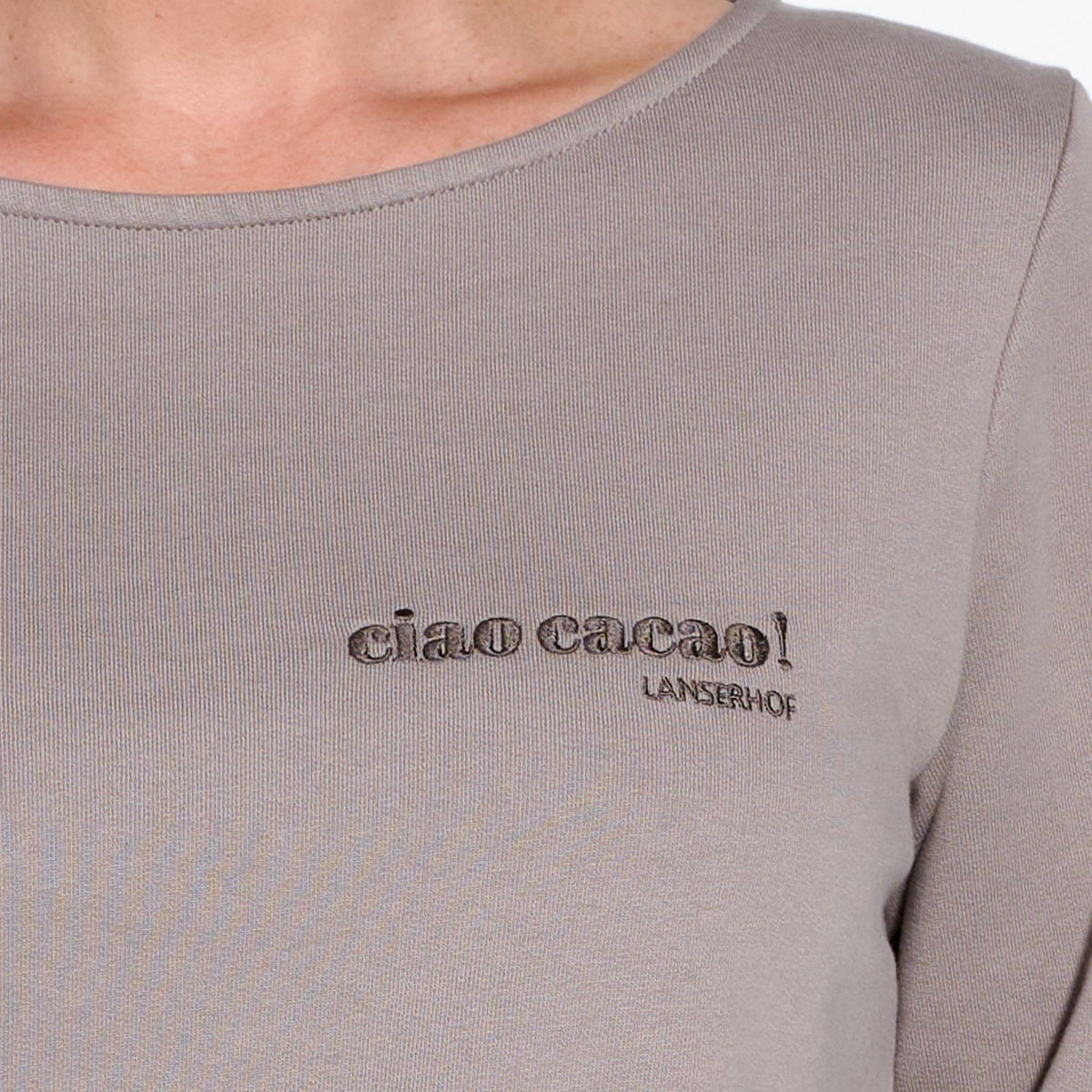 Lanserhof x Juvia CO Pull Polaire Femme "Ciao Cacao"