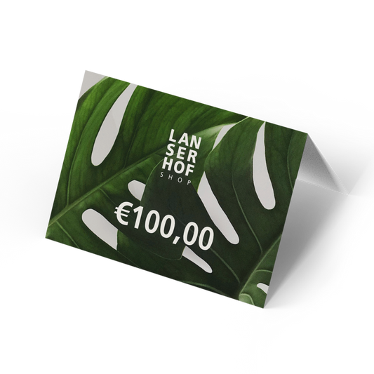 Lanserhof Shop voucher for printing: 10.00 - 1,000.00 EUR